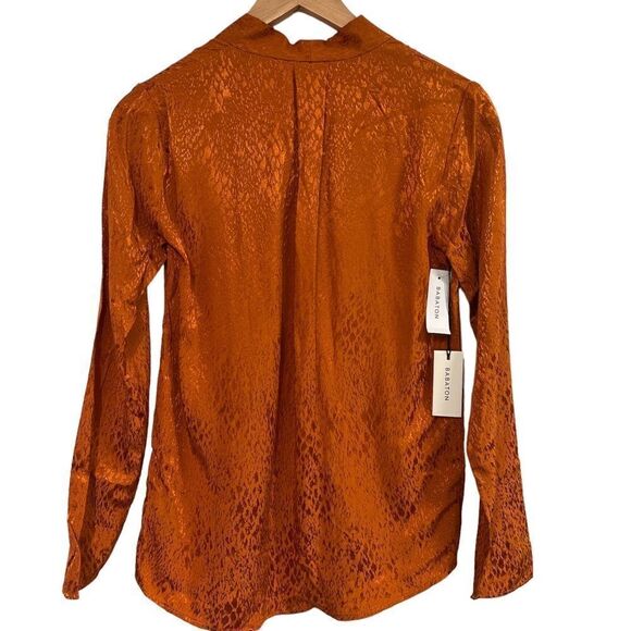 Babaton Power Blouse in Rich Cognac - size XXS - Picture 5 of 12